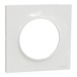 Odace Plaque finition 1 poste Blanc - S520702