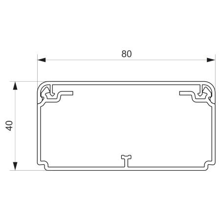 Goulotte électrique 80X40mm