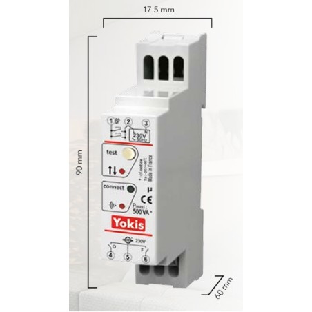 Dimensions Micromodule Volet Roulant Radio Pow Mod
