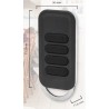 Dimension Télécommande porte clé Design 4 touches POWER