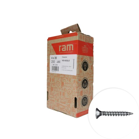 Vis Pozidriv tête fraisée 4x35mm 200 pcs