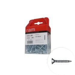 Vis Pozidriv tête fraisée 3.5x30mm 200 pcs - RAM 22414