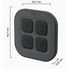 Dimensions Télécommande radio ZIGBEE à poser 4 touches