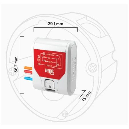 Dimension Micromodule télérupteur 500W Zigbee UP