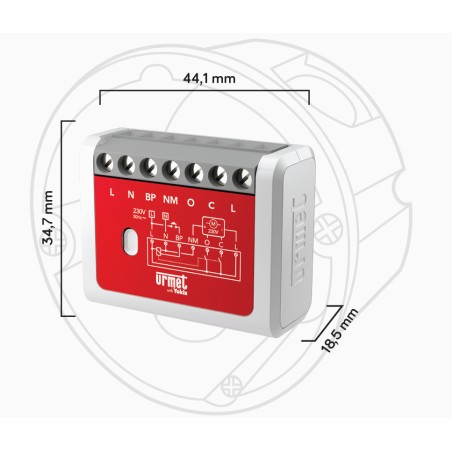 Micromodule volet roulant encastré 500W Zigbee UP