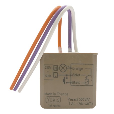 Micromodule télévariateur temporisable encastrable