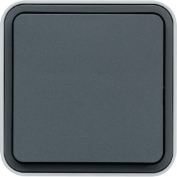 CUBYCO Interrupteur Va-et-vient saillie Gris - HAGER WNC001