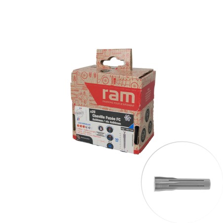 Cheville Multi-Materiaux 6mm avec vis 25 pcs