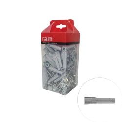Cheville Multi-Materiaux 8mm avec vis 80 pcs - RAM 100127