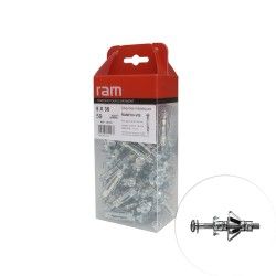 Cheville placo RAMFIX avec vis 5x36mm 50 pcs - RAM 95153