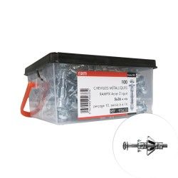 Cheville placo RAMFIX avec vis 5x36mm 100 pcs - RAM 95633
