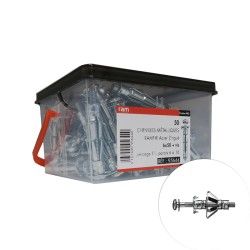 Cheville placo RAMFIX avec vis 6x50mm 50 pcs - RAM 95644