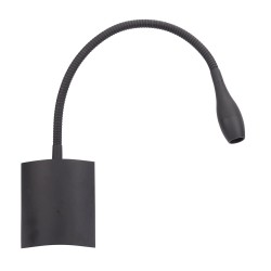 Liseuse LIZA 1 LED 2,3W blanc chaud 3000K noir ARIC 51221