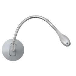 Liseuse LIZA ET3 LED 2,3W blanc chaud 3000K gris ARIC 5223