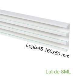 PLANET WATTOHM 68037 - Goulotte à clippage direct 160x50mm - Lot de 8ml