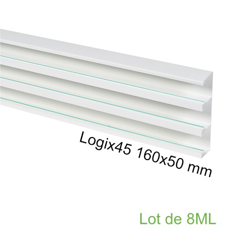 Goulotte à clippage direct 160x50mm