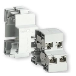 Support modulaire pour 4 connecteurs RJ45 - Digital 07295