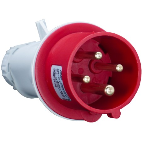 Fiche industrielle mâle 3P+T 16A IP44
