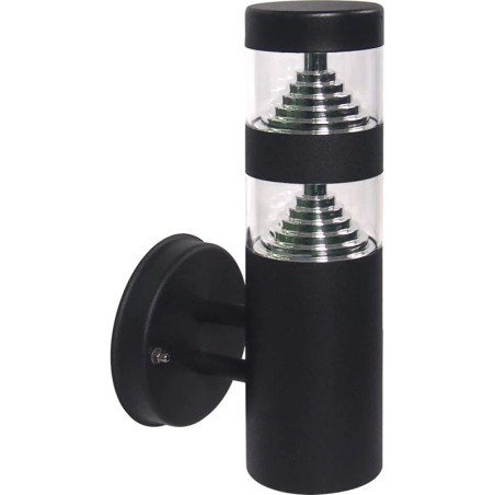 Applique extérieure Castellane noir 9W 3000K