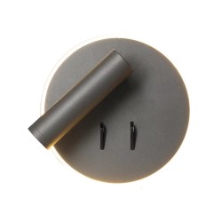 Applique liseuse Emmy 9W+3W 2700K anthracite ARLUX 114117