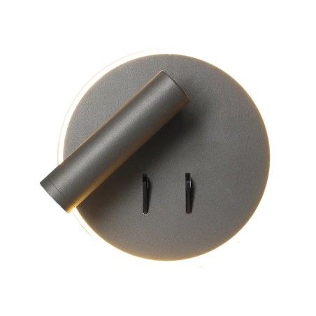 Applique liseuse Emmy 9W+3W 2700K anthracite