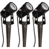 Spot sur piquet solaire Eklips 4W 3000K 3 pcs