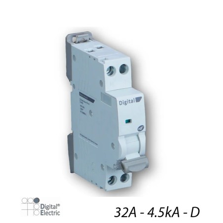Disjoncteur D32A 1P+N 4,5kA à Vis