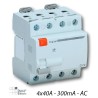 Interrupteur Différentiel 4x40A 300mA Type AC