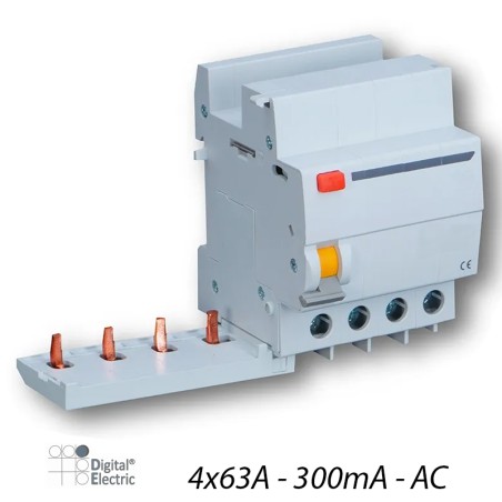 Bloc Différentiel 4x63A/300mA AC