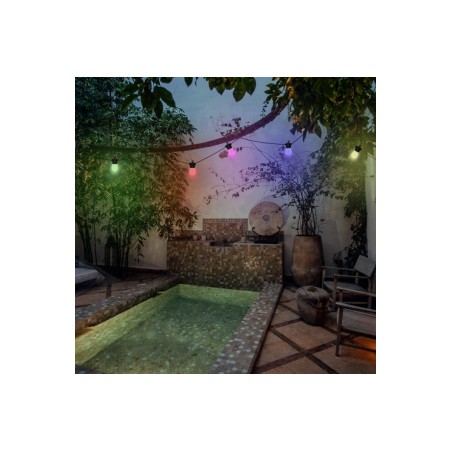 Guirlande solaire Stelar 10 ampoules 0,4W RGB