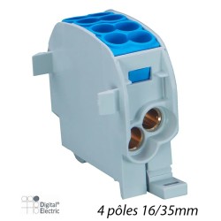 Blocs distribution bleu 4 pôles 16/35mm - Digital 41586