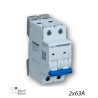 Interrupteur sectionneur 2x63A