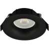 Spot encastré fix noir Ser-202 rond GU10