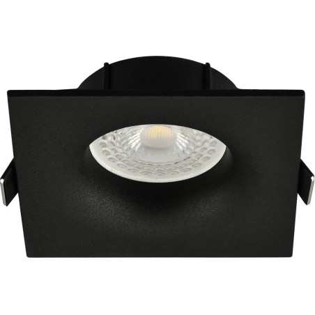Spot encastré fixe noir Ser-202 carré
