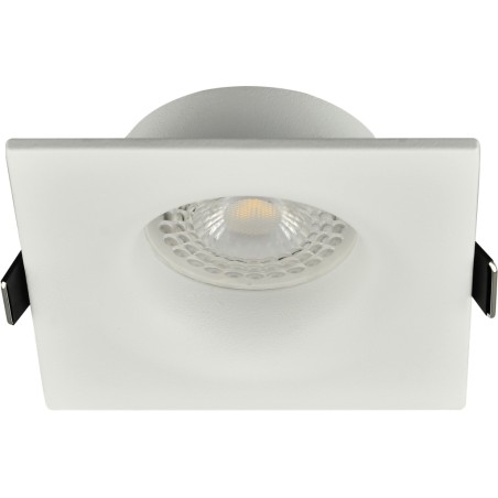 Spot encastré fixe blanc Ser-202 carré GU10