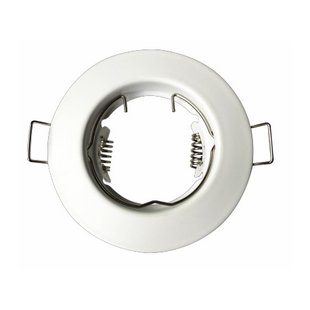 Anneau spot fixe rond 80mm blanc IP20