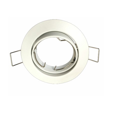 Anneau spot orientable rond 83mm blanc