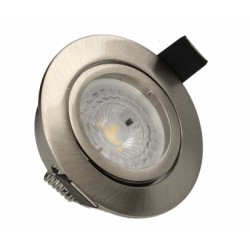 Spot orientable SPT201 GU10 5W 2700K alu brossé ARLUX 950039