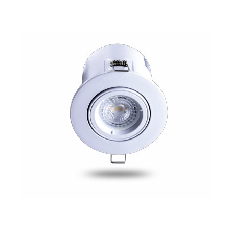 Spot orientable BBC rond blanc GU10 5W 2700K