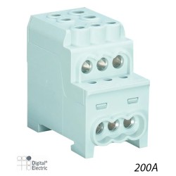 Bloc répartition phase 200A 1x70+1x35+6x16 - Digital 41569
