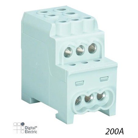 Bloc répartition phase 200A 1x70+1x35+6x16