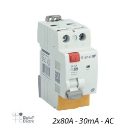 Interrupteur Différentiel 2x80A 30mA Type AC - Digital 03416
