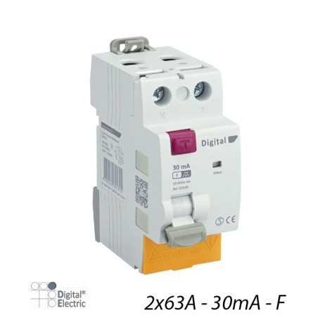 Interrupteur Différentiel 2x63A 30mA Type F