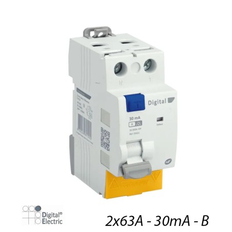 Interrupteur Différentiel 2x63A 30mA Type B