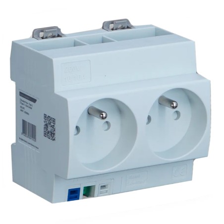 Prise modulaire double 2P+T 16A