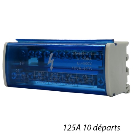 Répartiteur Mono 125A 10 départs
