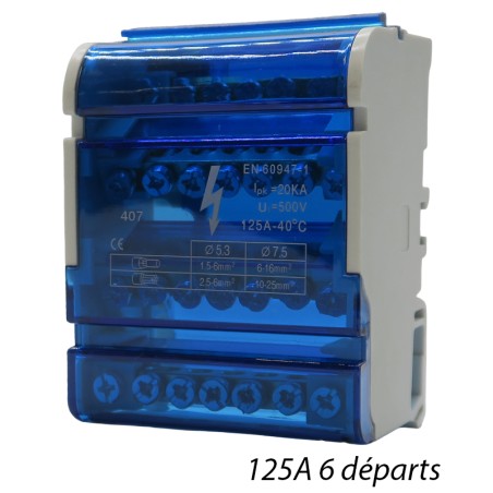 Répartiteur Tétra 125A 6 départs