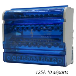 Répartiteur Tétra 125A 10 départs - Digital Electric 41524