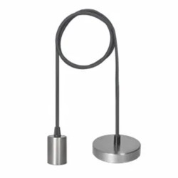 Suspension câble Joy 1 douille E27 acier brossé ARLUX 300122