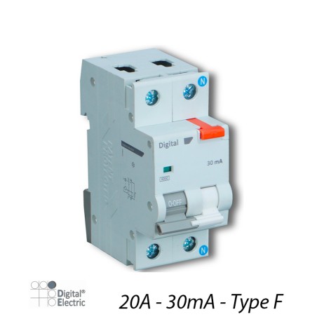 Disjoncteur différentiel 20A 30mA F 6kA